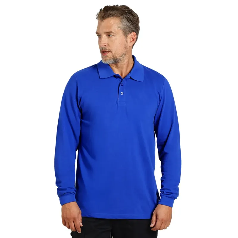 EXPLODE AZZURRO II LSL, pamučna polo majica dugih rukava, 180 g/m2 - Boja: Rojal plava| Novatex DOO
