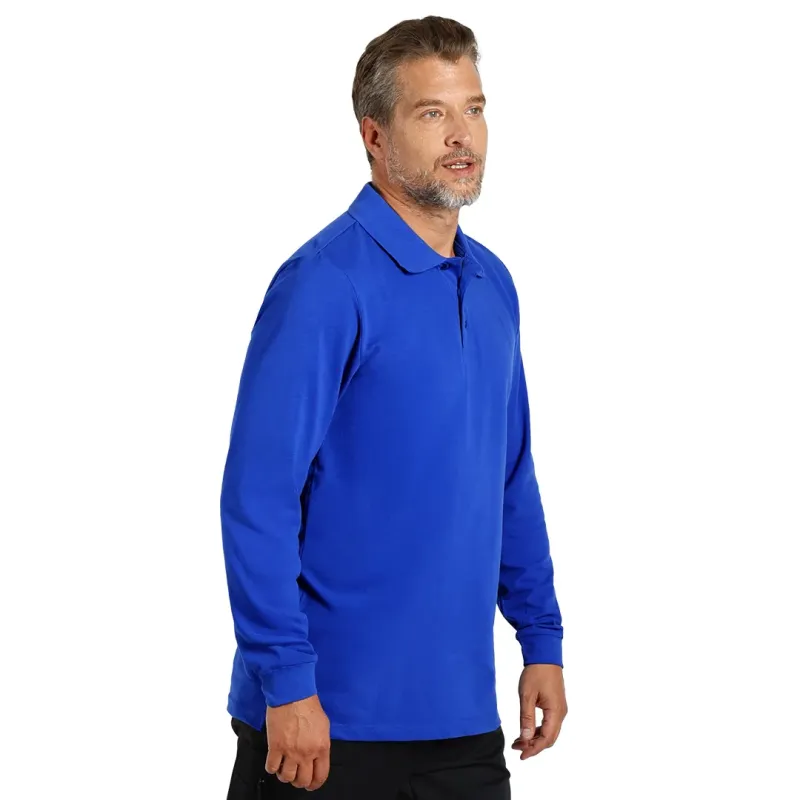 EXPLODE AZZURRO II LSL, pamučna polo majica dugih rukava, 180 g/m2 - Boja: Rojal plava| Novatex DOO