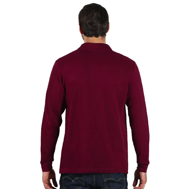 EXPLODE AZZURRO II LSL, pamučna polo majica dugih rukava, 180 g/m2 - Boja: Bordo| Novatex DOO