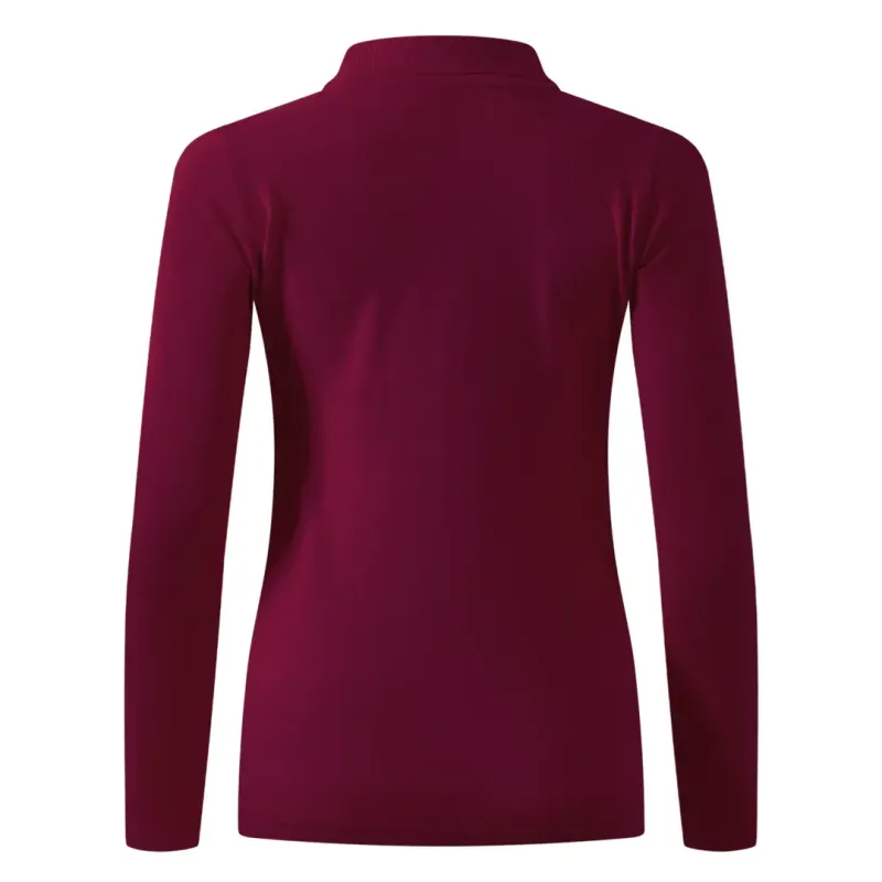 EXPLODE SUNNY LSL ženska pamučna polo majica dugih rukava 180 g m2 Bordo L | Novatex DOO