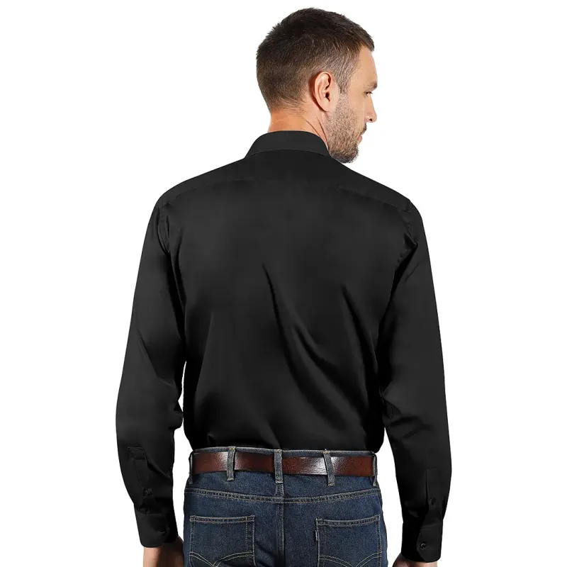EXPLODE COMFORT LSL MEN muška pamučna košulja dugih rukava Crna 3XL | Novatex DOO
