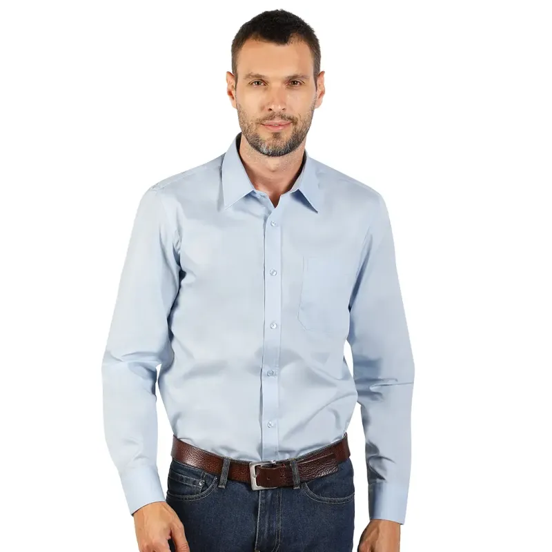 EXPLODE COMFORT LSL MEN muška pamučna košulja dugih rukava Svetlo plava 3XL | Novatex DOO