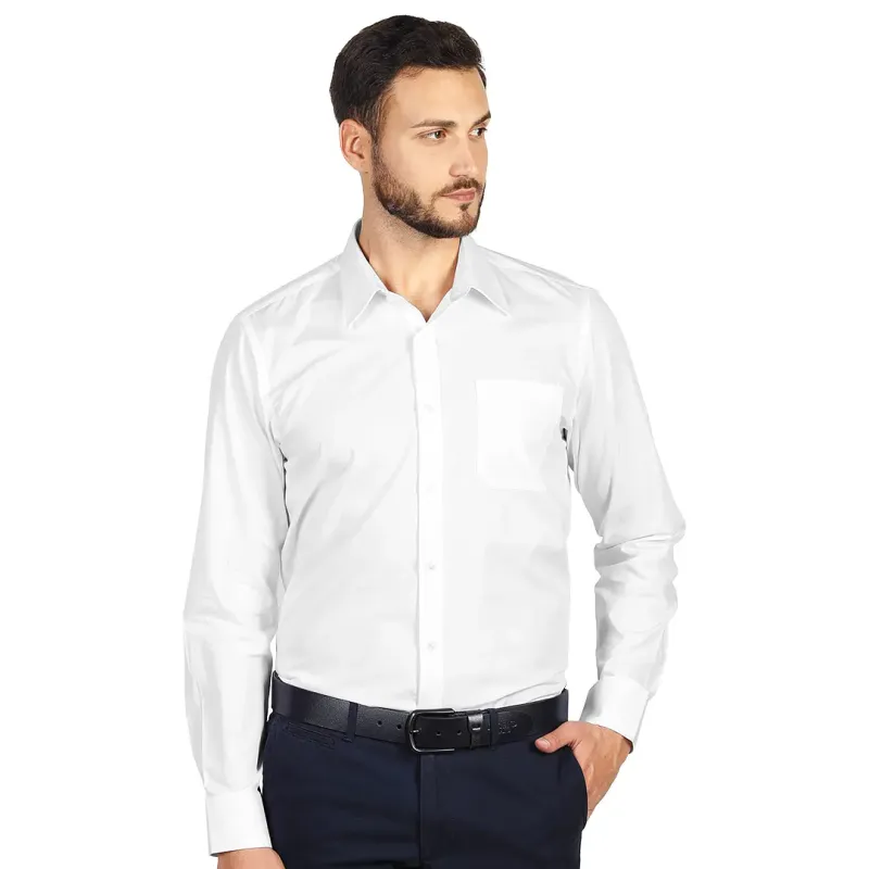 EXPLODE COMFORT LSL MEN muška pamučna košulja dugih rukava Bela 3XL | Novatex DOO