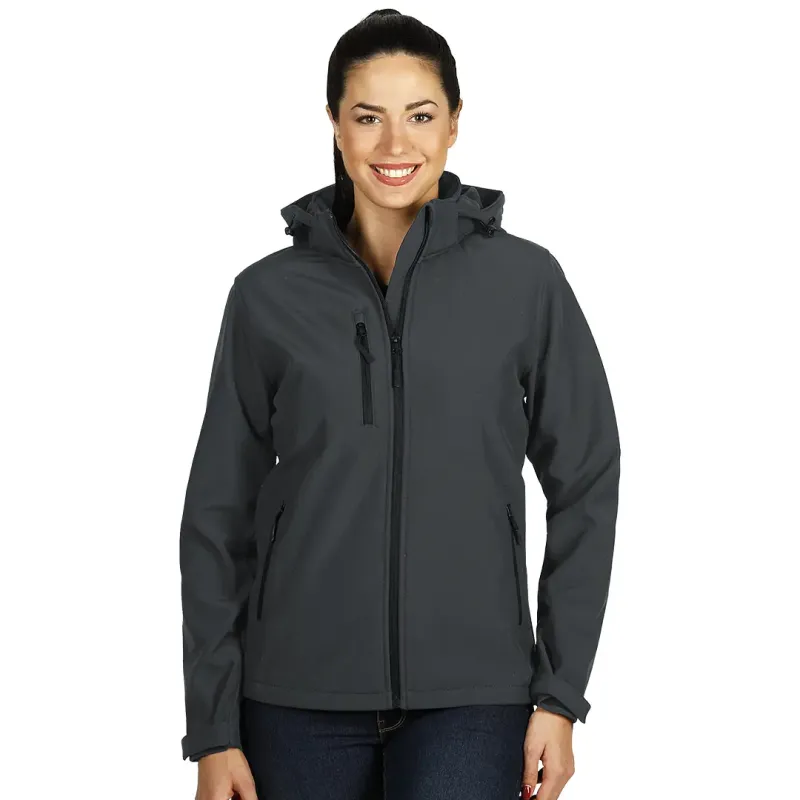 EXPLODE PROTECT WOMEN ženska softshell jakna sa skidajućom kapuljačom Tamno siva L | Novatex DOO