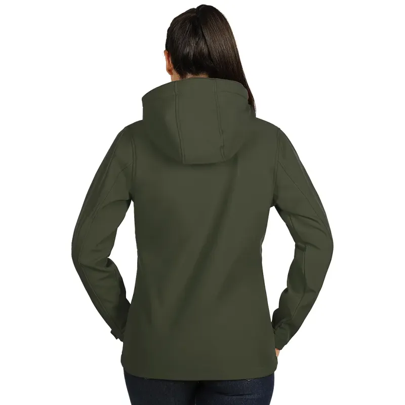 EXPLODE PROTECT WOMEN ženska softshell jakna sa skidajućom kapuljačom Maslinasta L | Novatex DOO