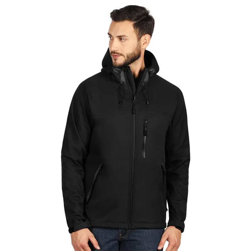EXPLODE BLACK PEAK softshell jakna sa kapuljačom Crna 3XL | Novatex DOO