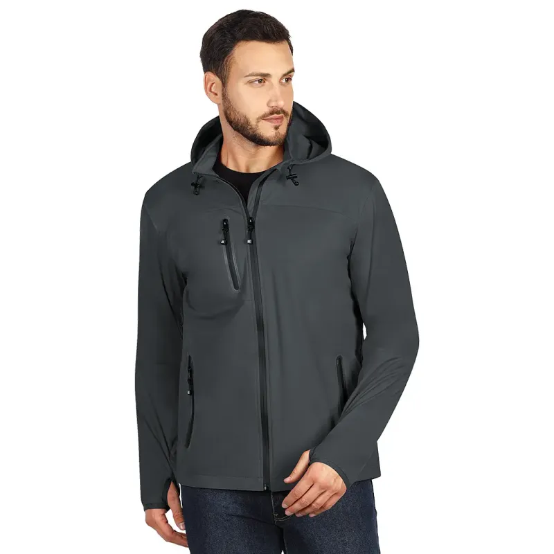 EXPLODE RIDER softshell jakna sa kapuljačom Tamno siva 3XL | Novatex DOO