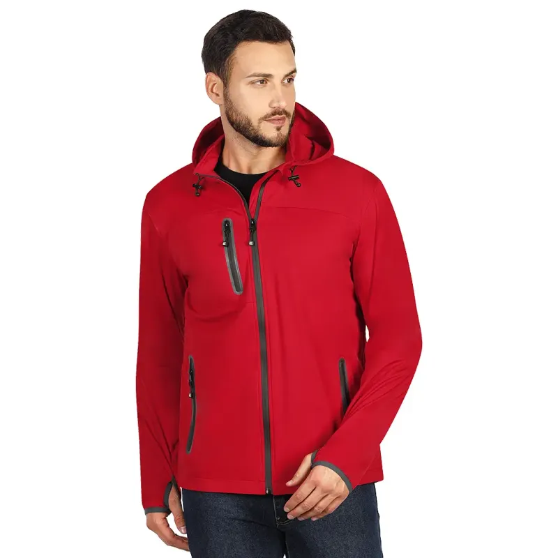 EXPLODE RIDER softshell jakna sa kapuljačom Crvena 3XL | Novatex DOO