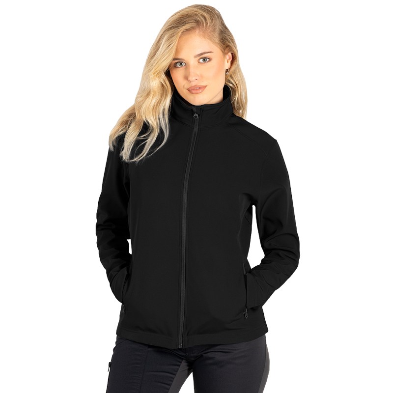 EXPLODE BEST NEO WOMEN - ženska softshell jakna 280 g/m2, crna, tamno siva, plava i crvena