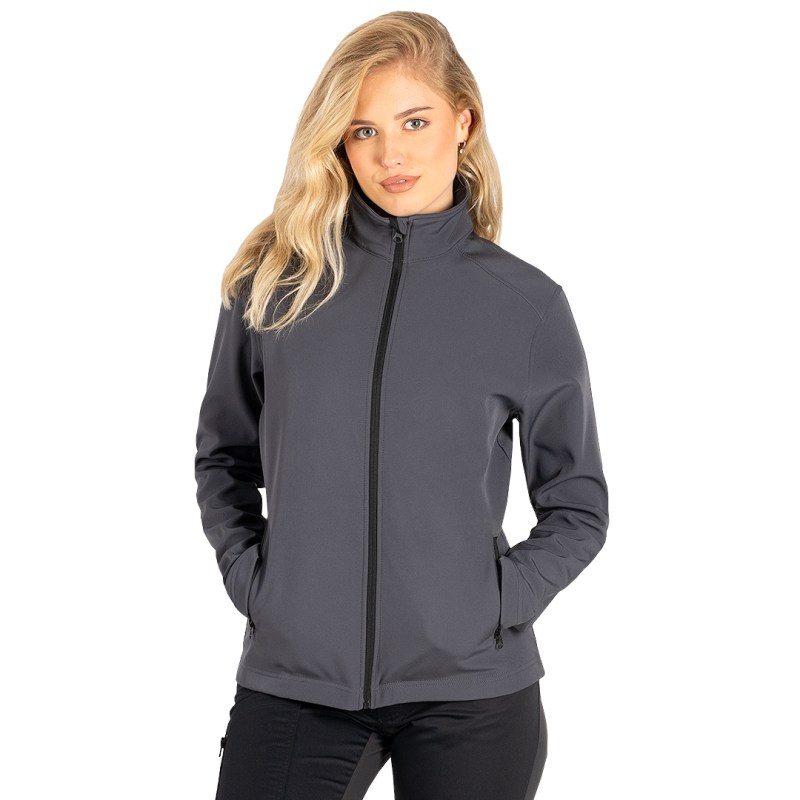 EXPLODE BEST NEO WOMEN - ženska softshell jakna 280 g/m2, crna, tamno siva, plava i crvena