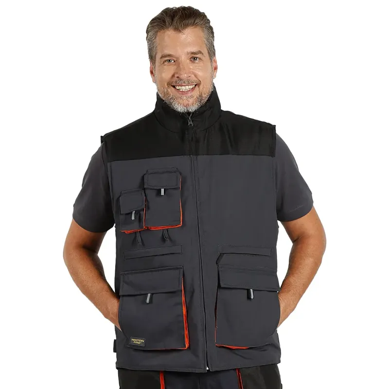 TEKTON PRO HAMMER VEST radni prsluk Tamno siva 3XL | Novatex DOO