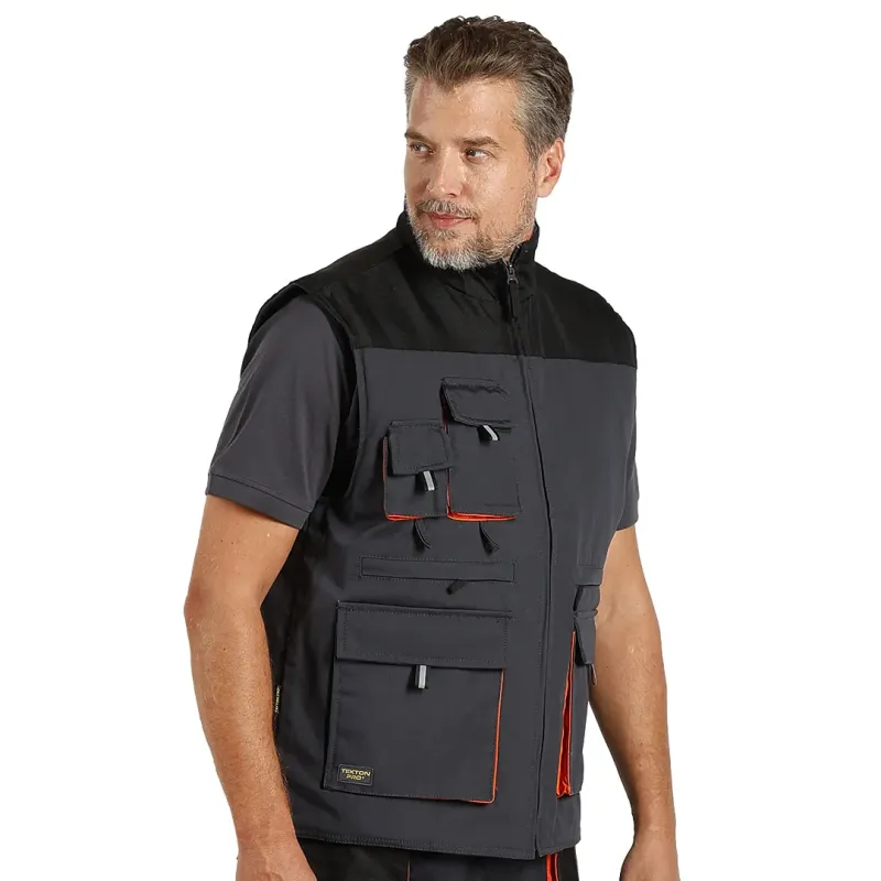 TEKTON PRO HAMMER VEST radni prsluk Tamno siva 3XL | Novatex DOO