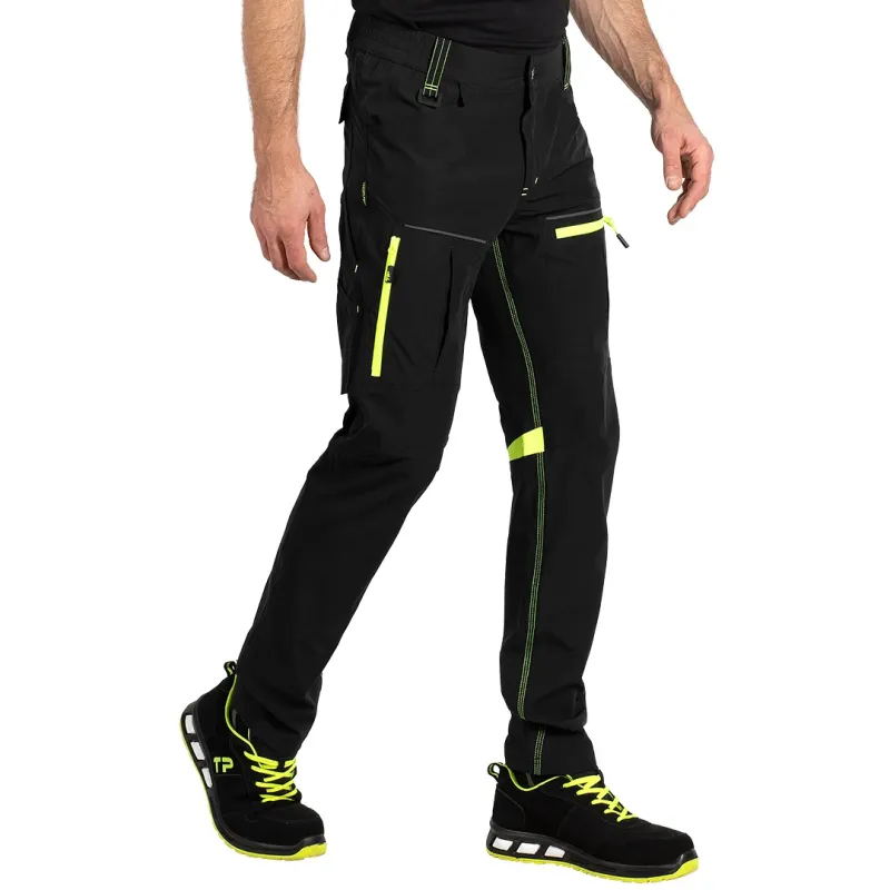 PANTHER PANTS S Elastične radne pantalone, Boja: Neon žuta| Novatex DOO