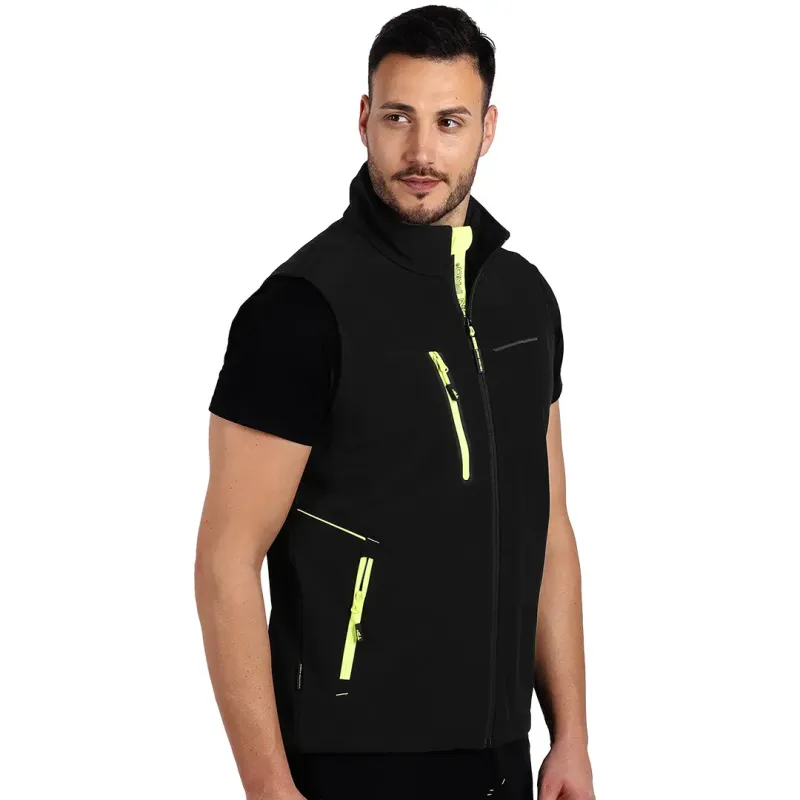 PANTHER VEST Muški softshell prsluk, Boja: Neon žuta| Novatex DOO