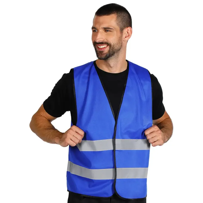 GLOW COLOR Radni Prsluk - Visoka Vidljivost i Sigurnost | EXPLODE Plavi | Novatex DOO