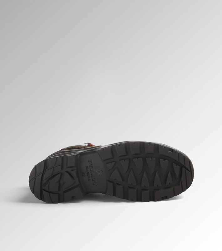 Diadora Sport Diatex Mid S7S - duboke vodootporne zaštitne cipele, siva crna narandžasta kombinacija