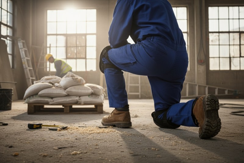 Rock Safety štitnici za kolena SV sa prozirnim gel slojem – zaštita kolena za rad na tvrdim podlogama