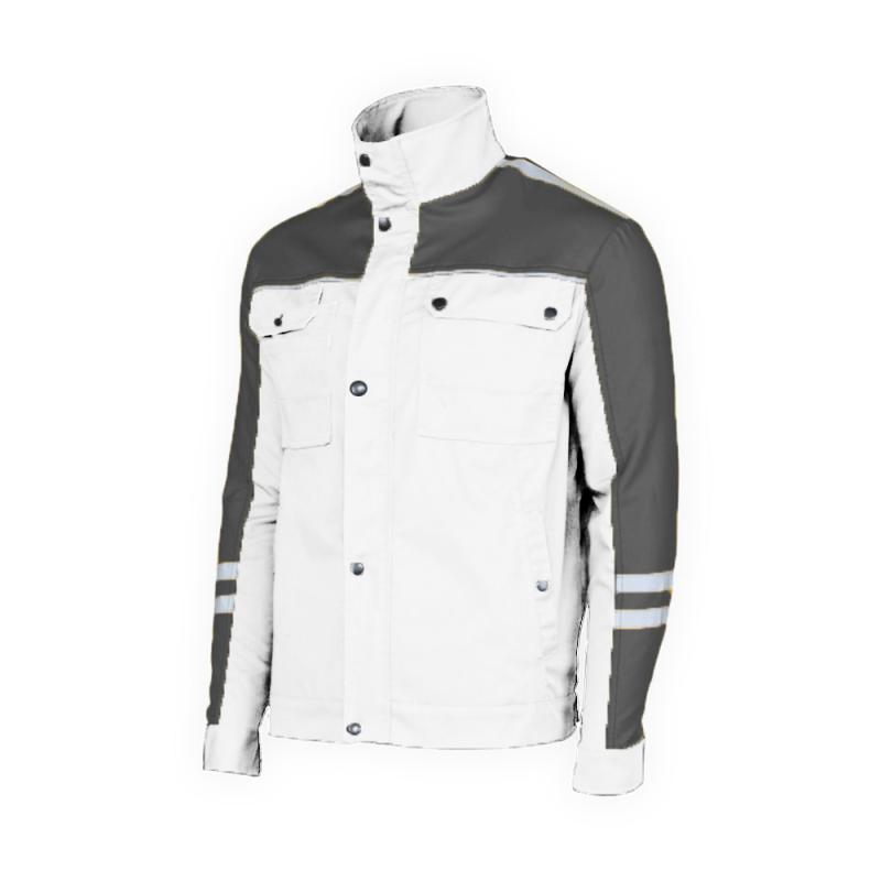 Novatex Hiperon Radna Bluza Bela Tamno Siva 01