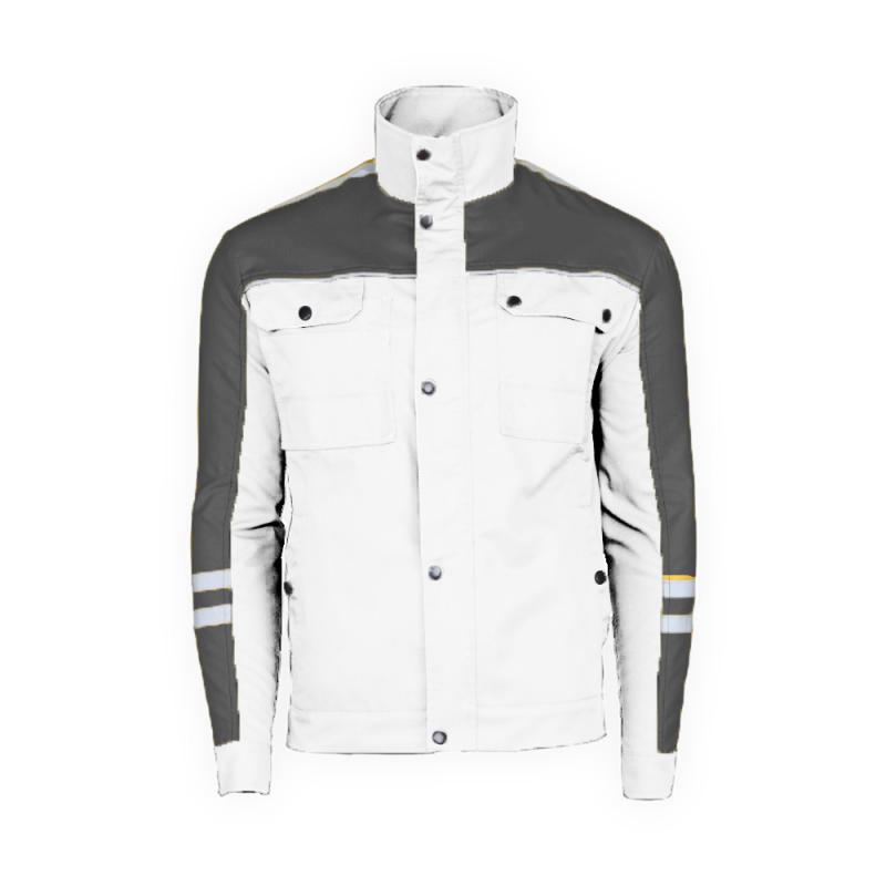 Novatex Hiperon Radna Bluza Bela Tamno Siva 02