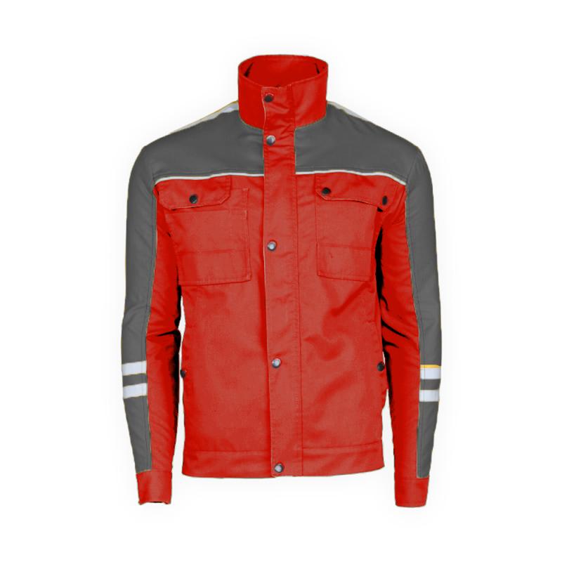 Novatex Hiperon Radna Bluza Crvena Tamno Siva 02