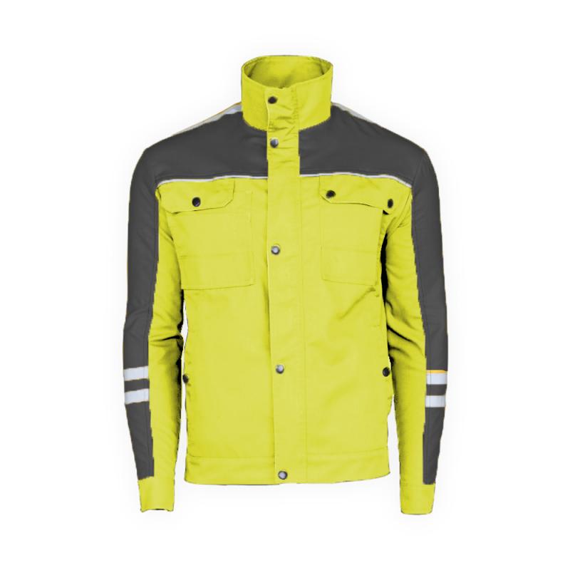 Novatex Hiperon Radna Bluza Hv Zuta Tamno Siva 02