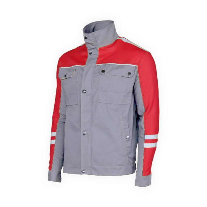 Novatex Hiperon Radna Bluza Svrtlo Siva Crvena 01 01