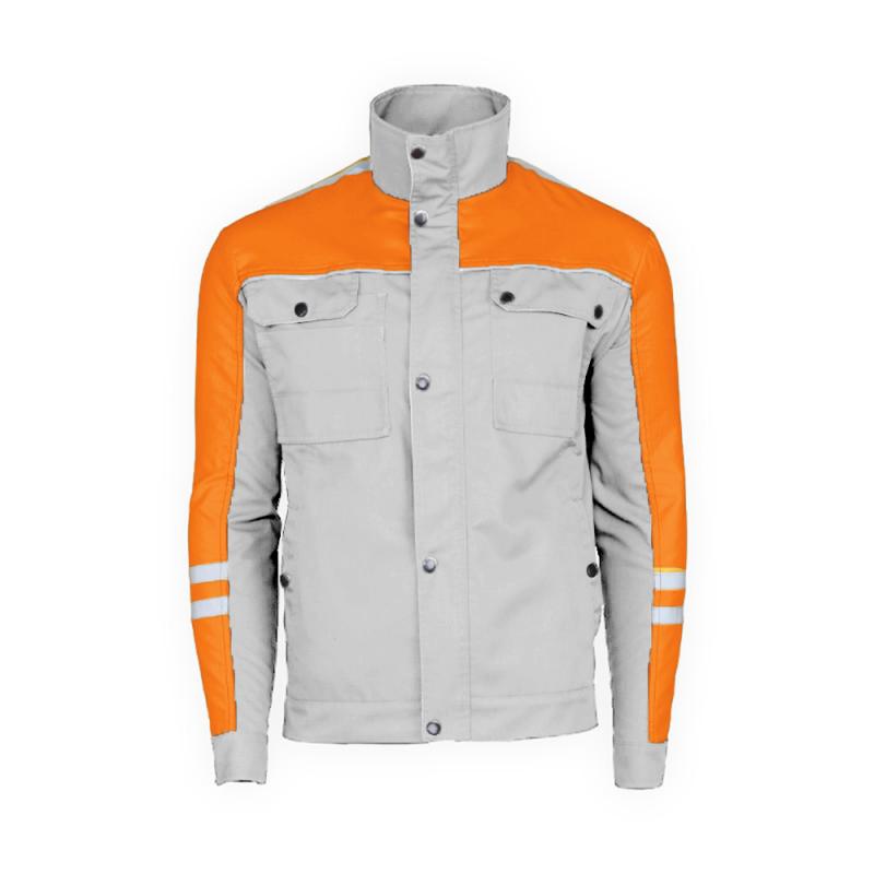 Novatex Hiperon Radna Bluza Svrtlo Siva Narandzasta 02