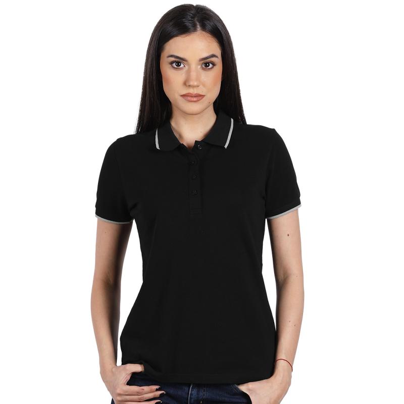 Atlantic Lady Zenska Polo Majica Crna