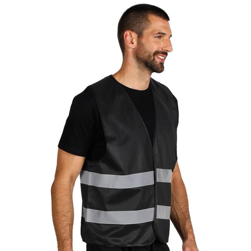 Glow Color Radni Prsluk Visoka Vidljivost Crna 2