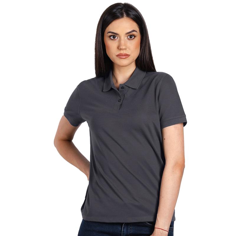 Go Green Lady Zenska Polo Majica Boja Tamno Siva
