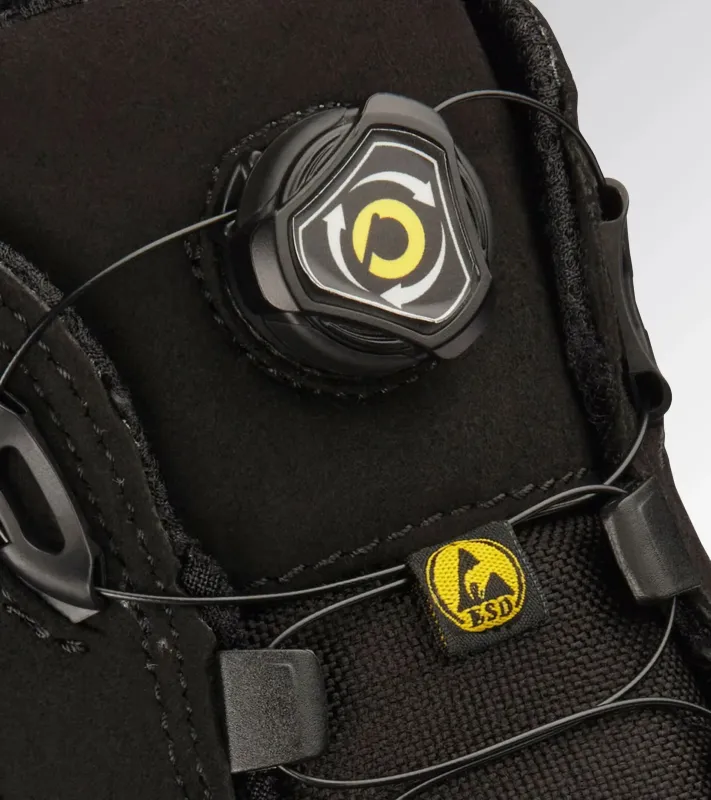 Diadora Glove MDS Matryx S3S - duboke zaštitne cipele, crna boja, ESD zaštita i Quick sistem vezivanja