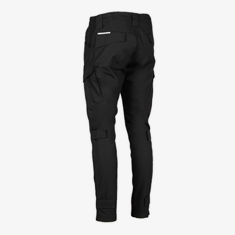 Kvazar crne radne pantalone od ripstop tkanine sa pojačanim kolenima