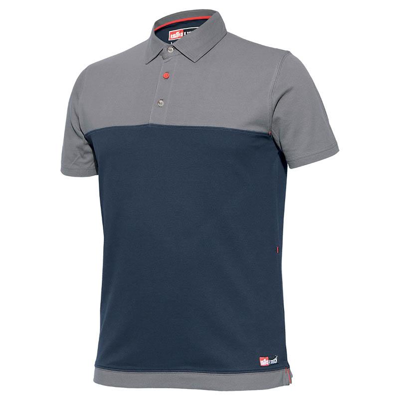 Majica Polo Strech Kratak Rukav Siva Teget 1