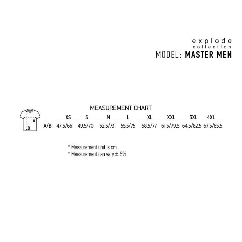 Master Men Majica Kratak Rukav Dimenzije