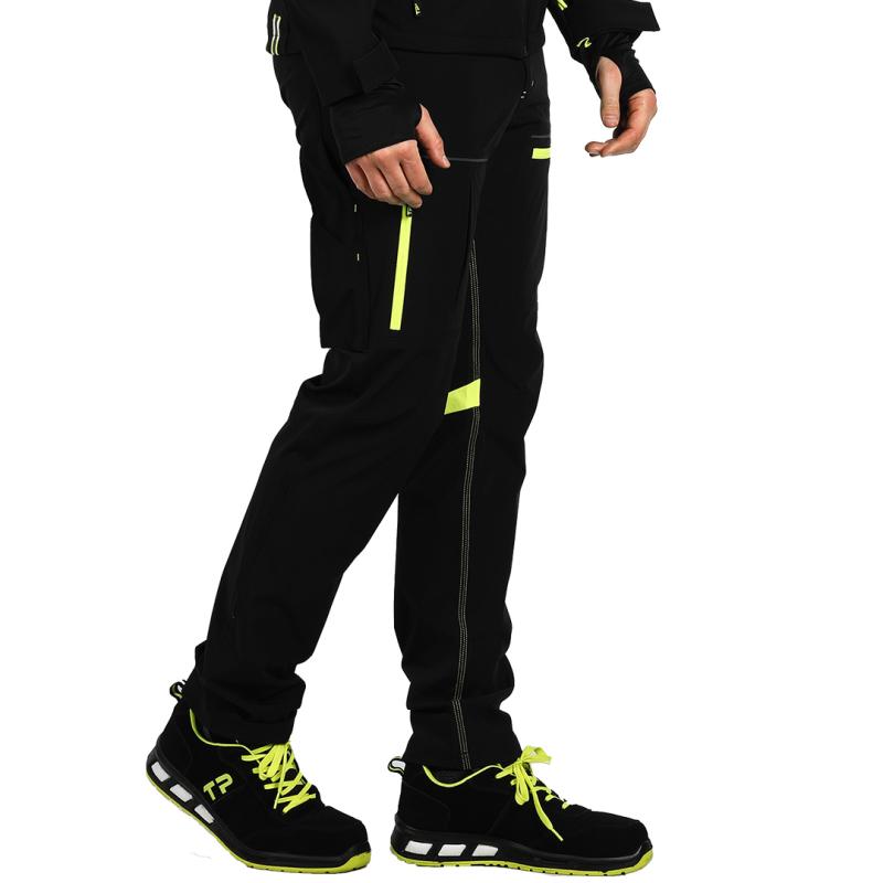 Panther Pants S Elasticne Radne Pantalone Neon Zute 002