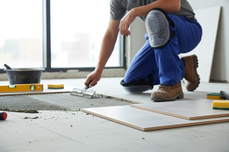 Rock Safety štitnici za kolena SV sa prozirnim gel slojem – zaštita kolena za rad na tvrdim podlogama